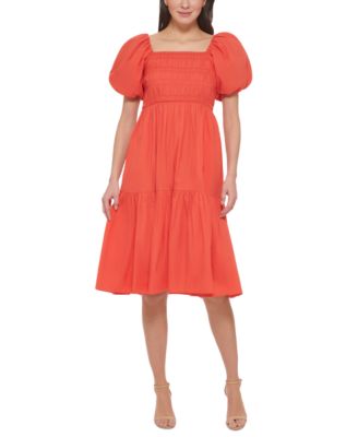 Vince camuto puff sleeve fashion dress