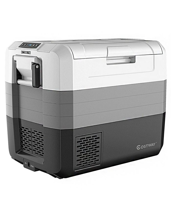 Costway 70 Quart Portable Electric Car Cooler Refrigerator Compressor