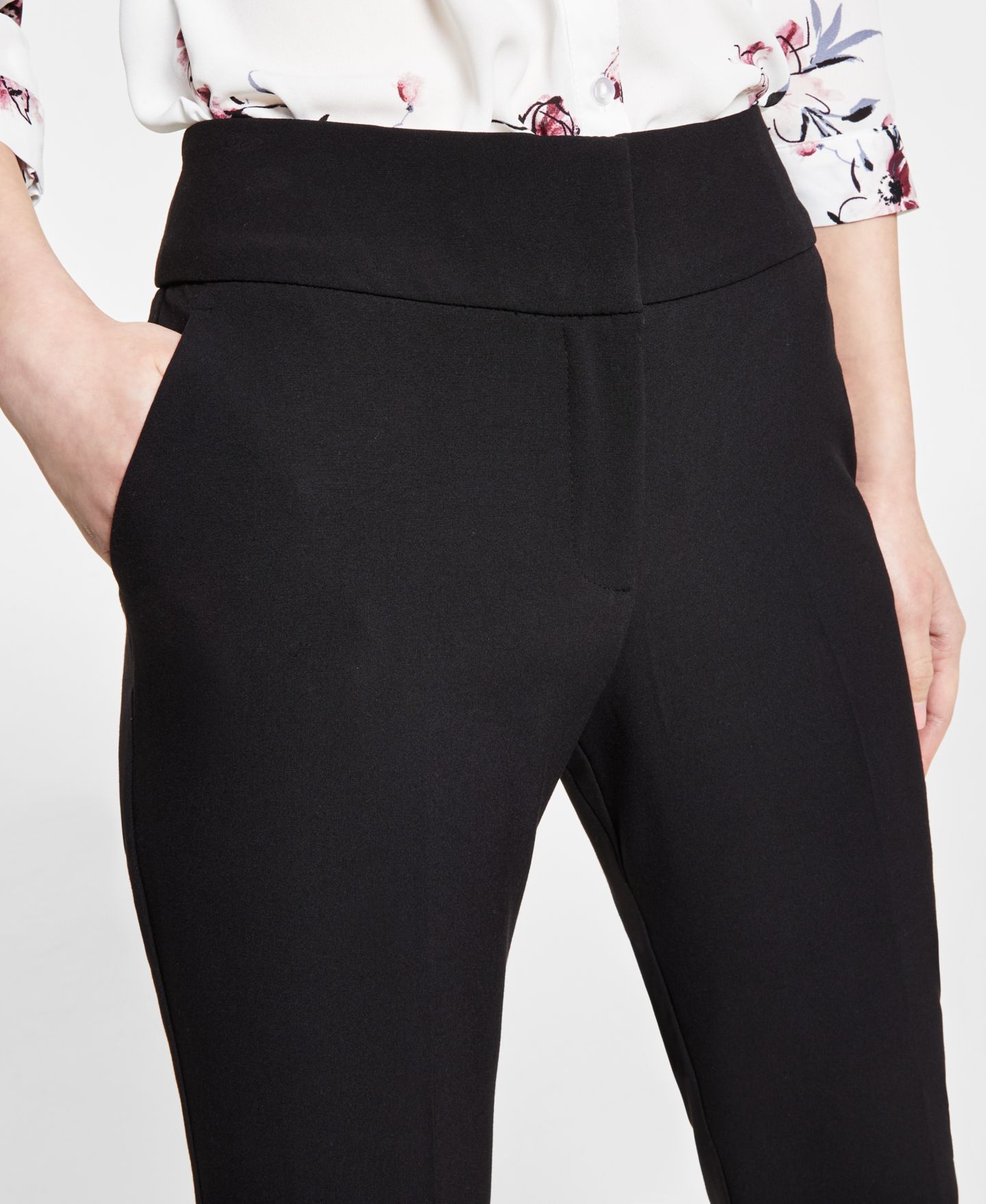 Женские брюки BCX Juniors' Straight-Leg Trouser, цвет: Чёрный — фото 4