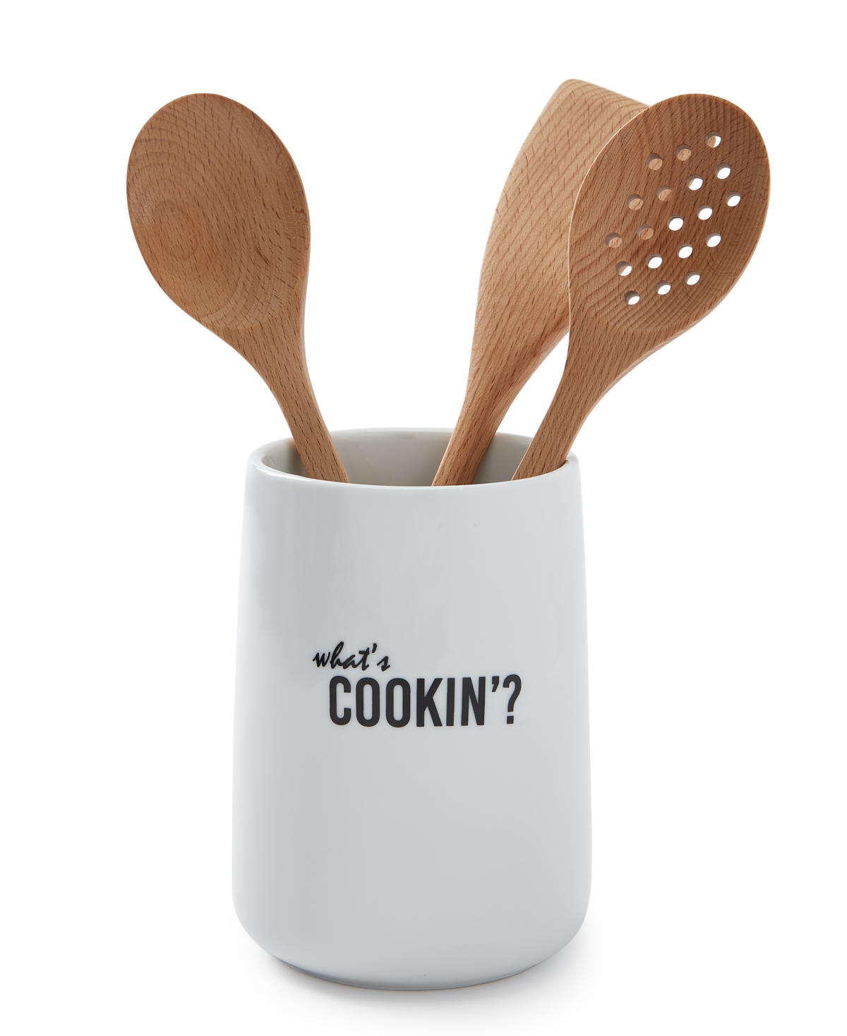 Shop The Cellar Core Porcelain Utensil Crock, Created For Macy's In No Color
