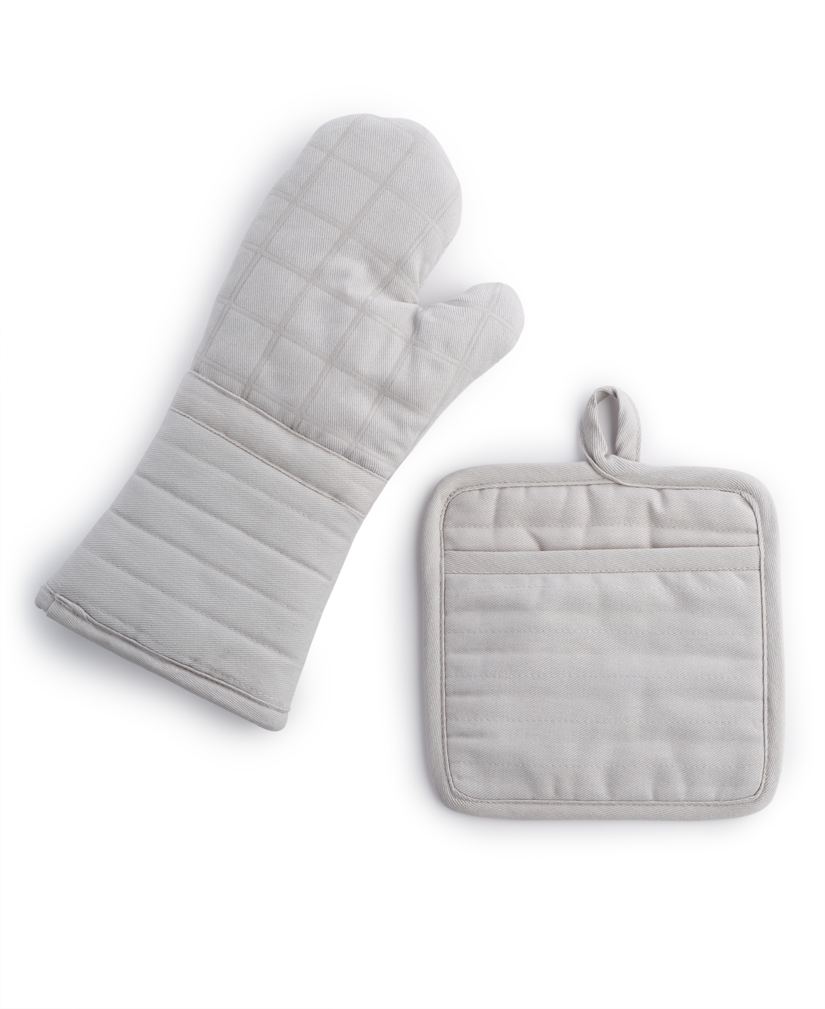 All-Clad Ribbed Silicone Cotton Twill Oven Mitt, Set of 2 - Macy's