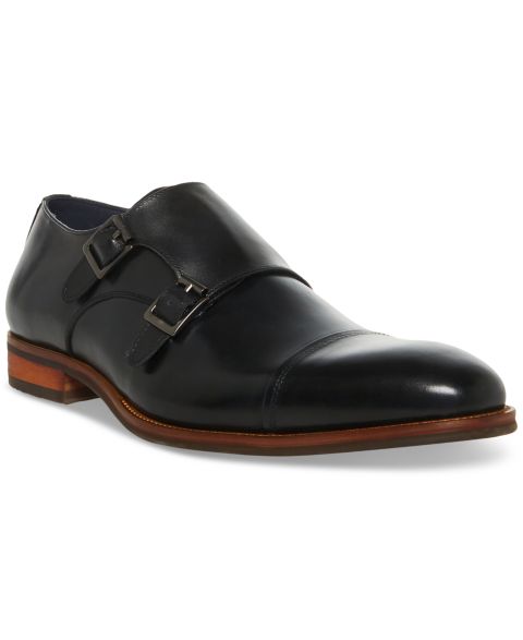 Мужские туфли Steve Madden Tilly Double Monk Strap Dress Shoe, цвет: Чёрный