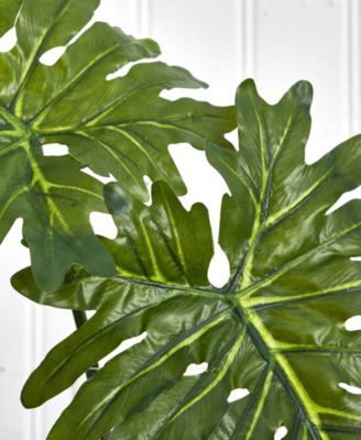 Selloum Artificial Plant in Glass Cylinder Vase