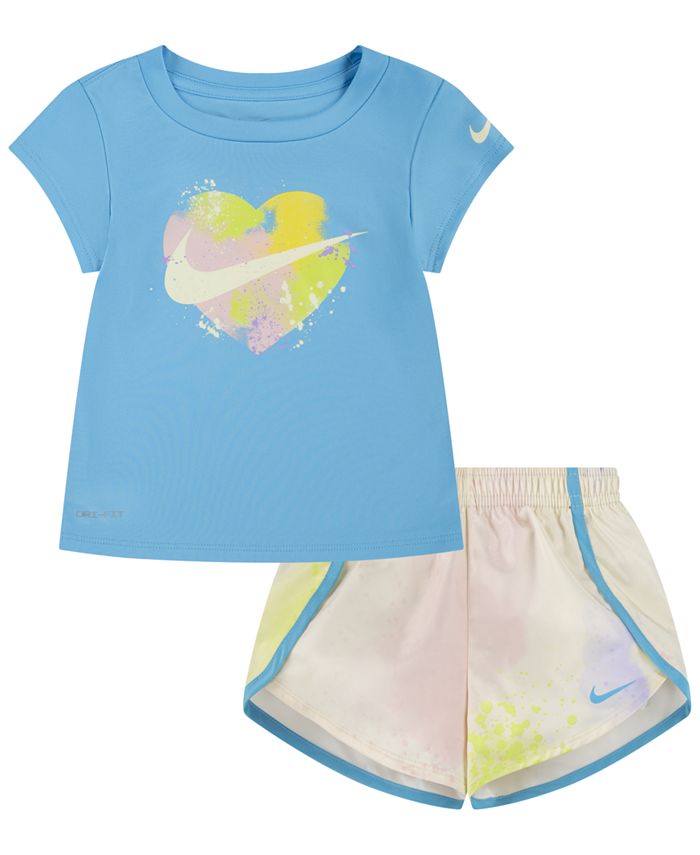 Nike Toddler Girls Just DIY It Tshirt and Shorts, 2 Piece Set Macy's