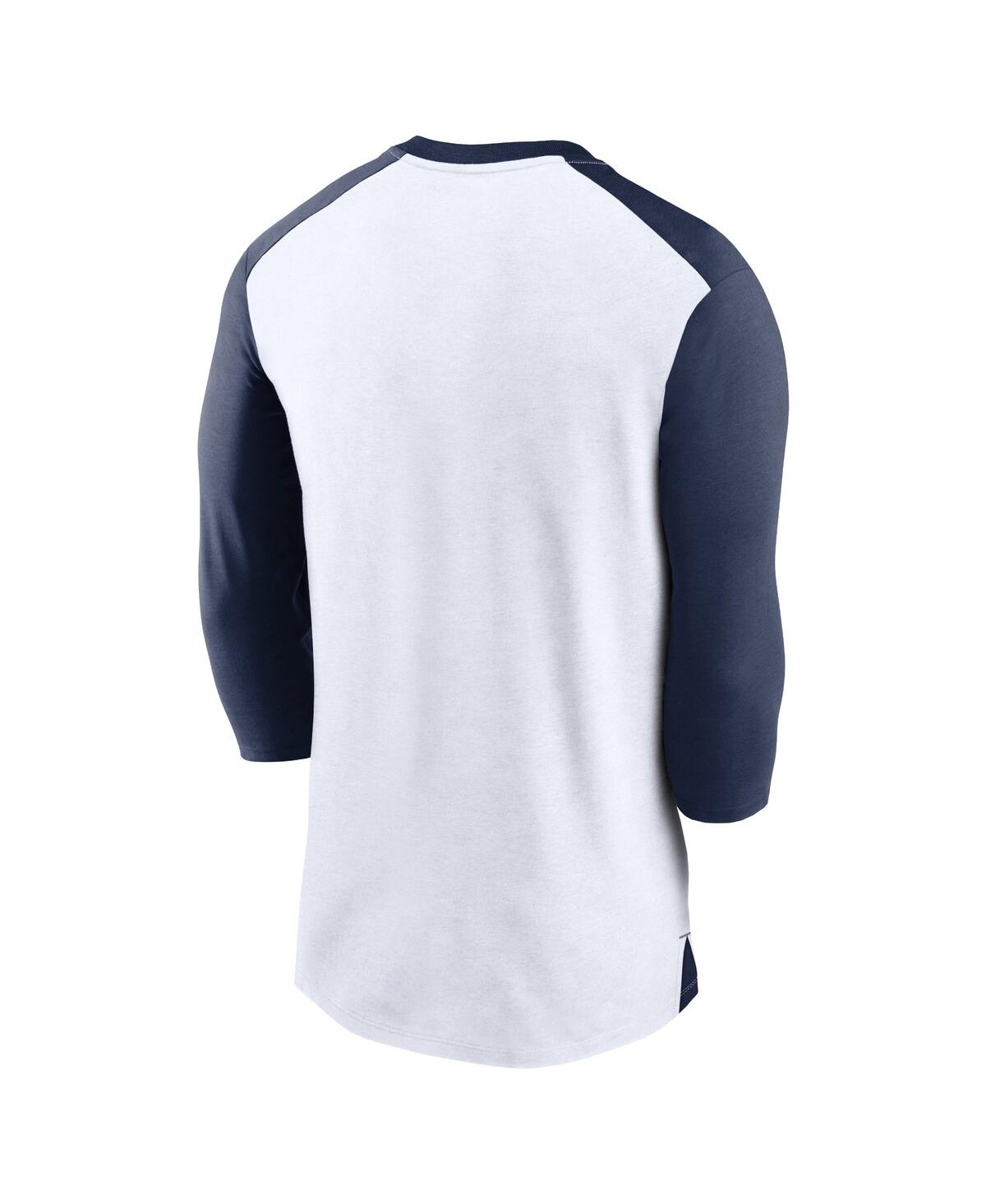 Nike Men's  White, Navy Chicago White Sox Rewind 3/4-sleeve T-shirt In White,navy