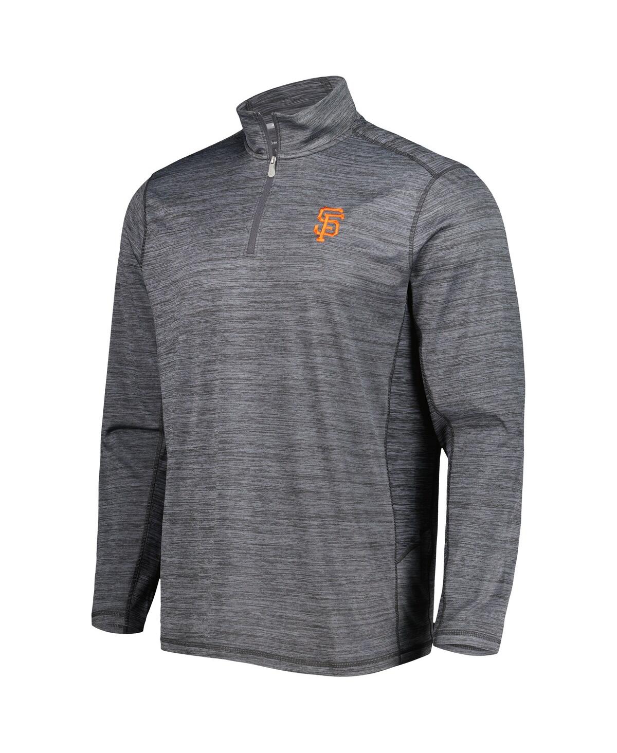 Shop Tommy Bahama Men's  Gray San Francisco Giants Delray Islandzone Half-zip Top