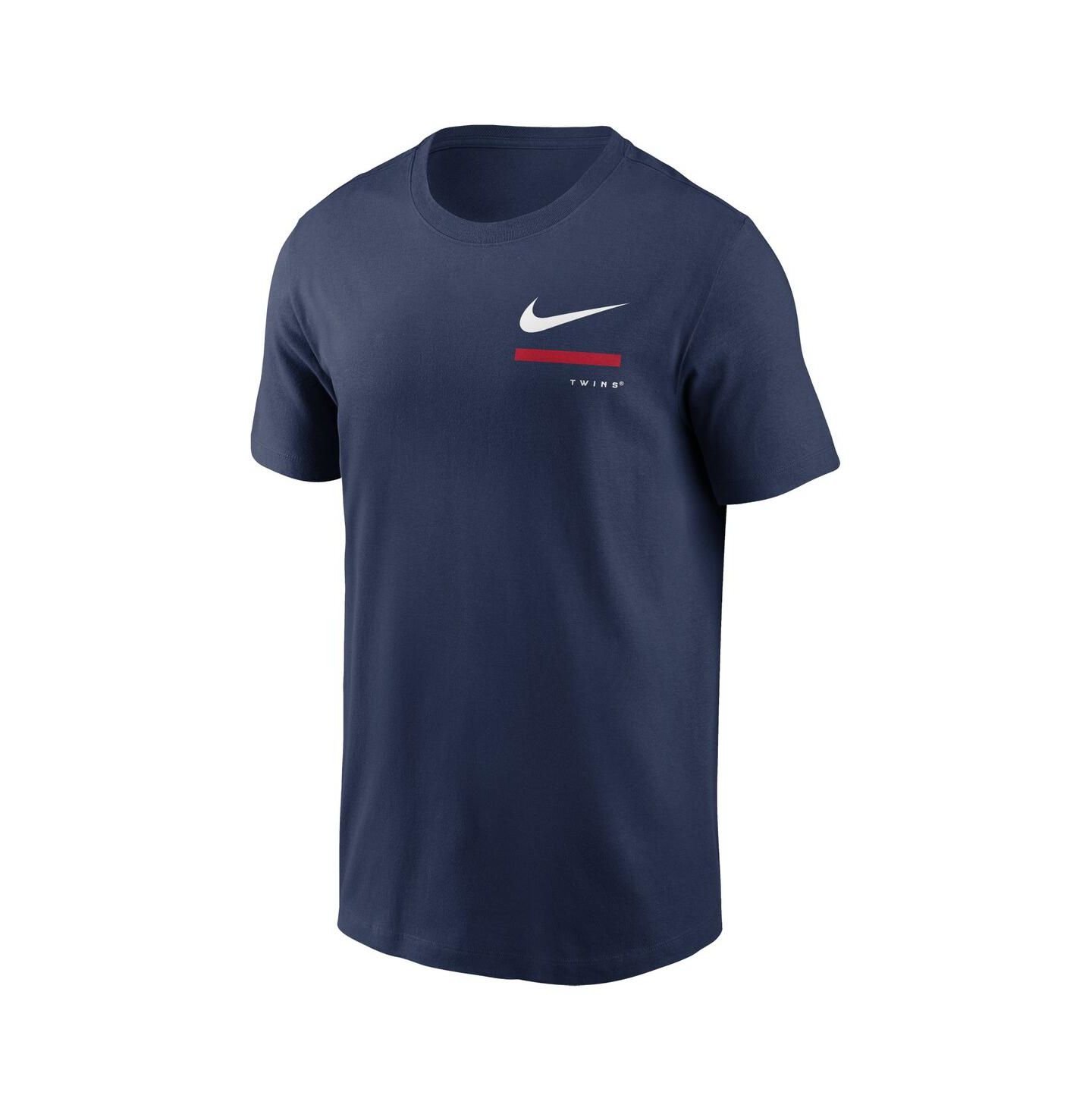 Мужская футболка Nike Navy Minnesota Twins Over the Shoulder — фото 3