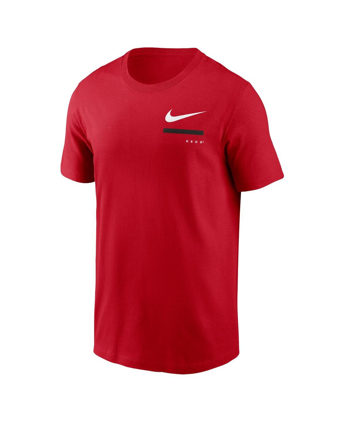 Shop Nike Men's  Red Cincinnati Reds Over The Shoulder T-shirt