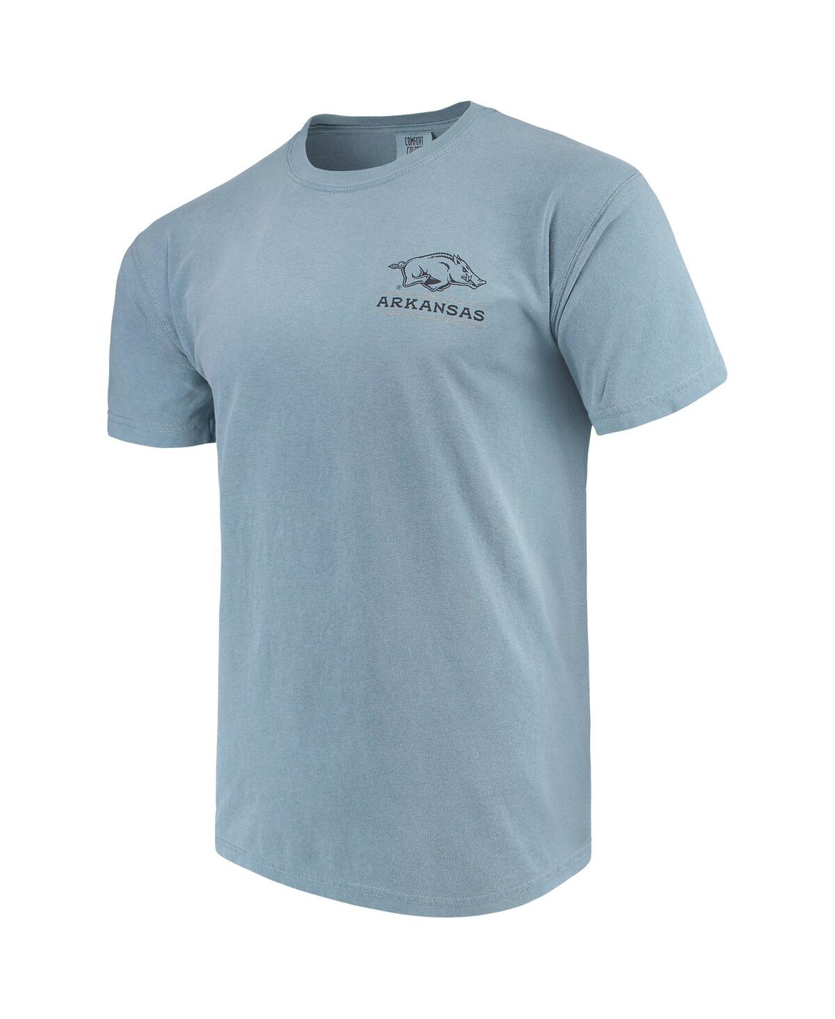 Shop Image One Men's Blue Arkansas Razorbacks State Scenery Comfort Colors T-shirt