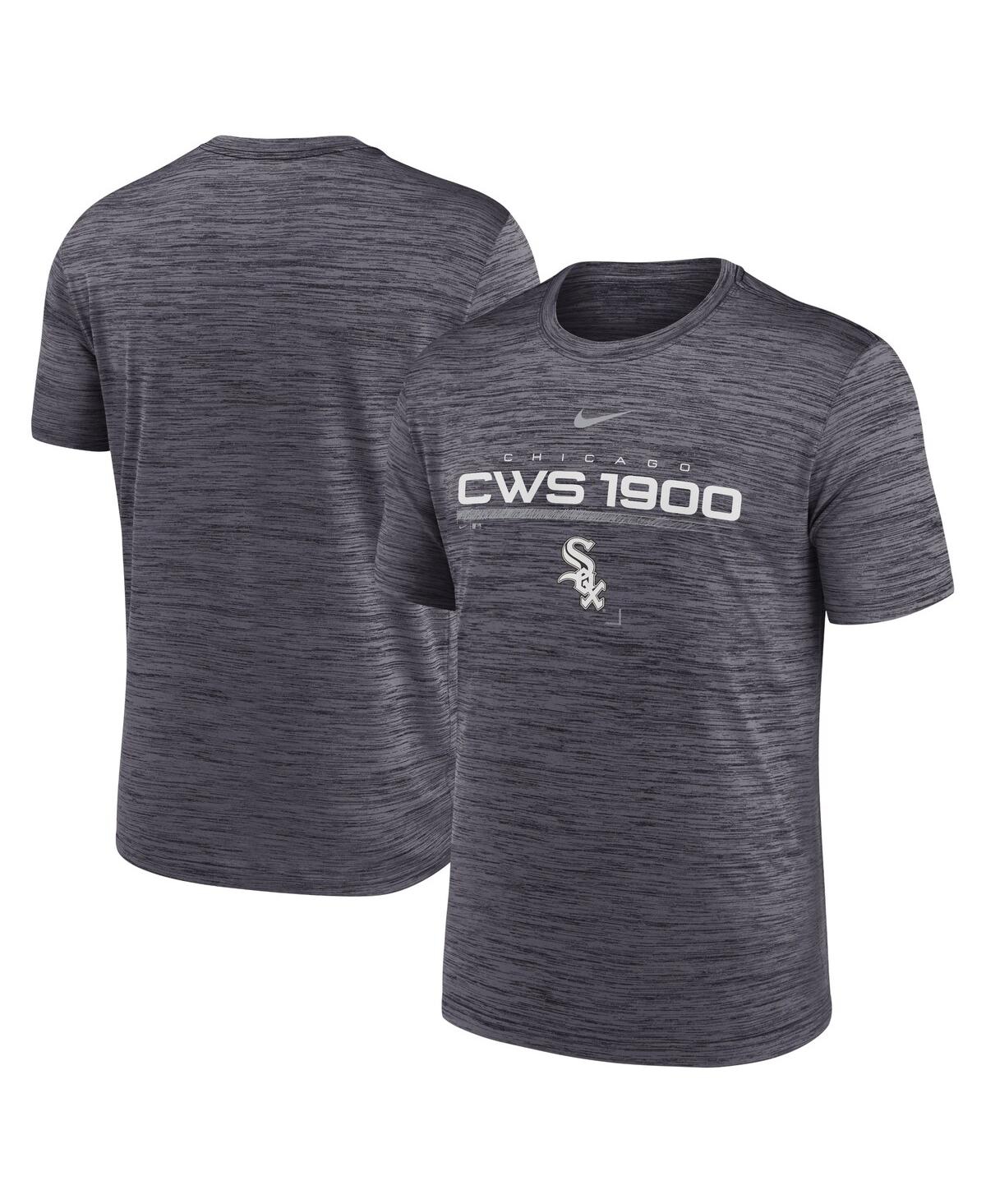 Nike Men's Chicago White Sox Black Authentic Collection Velocity T