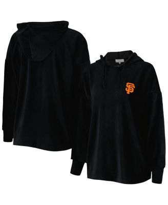 Women's Black San Francisco Giants End Line Pullover Hoodie