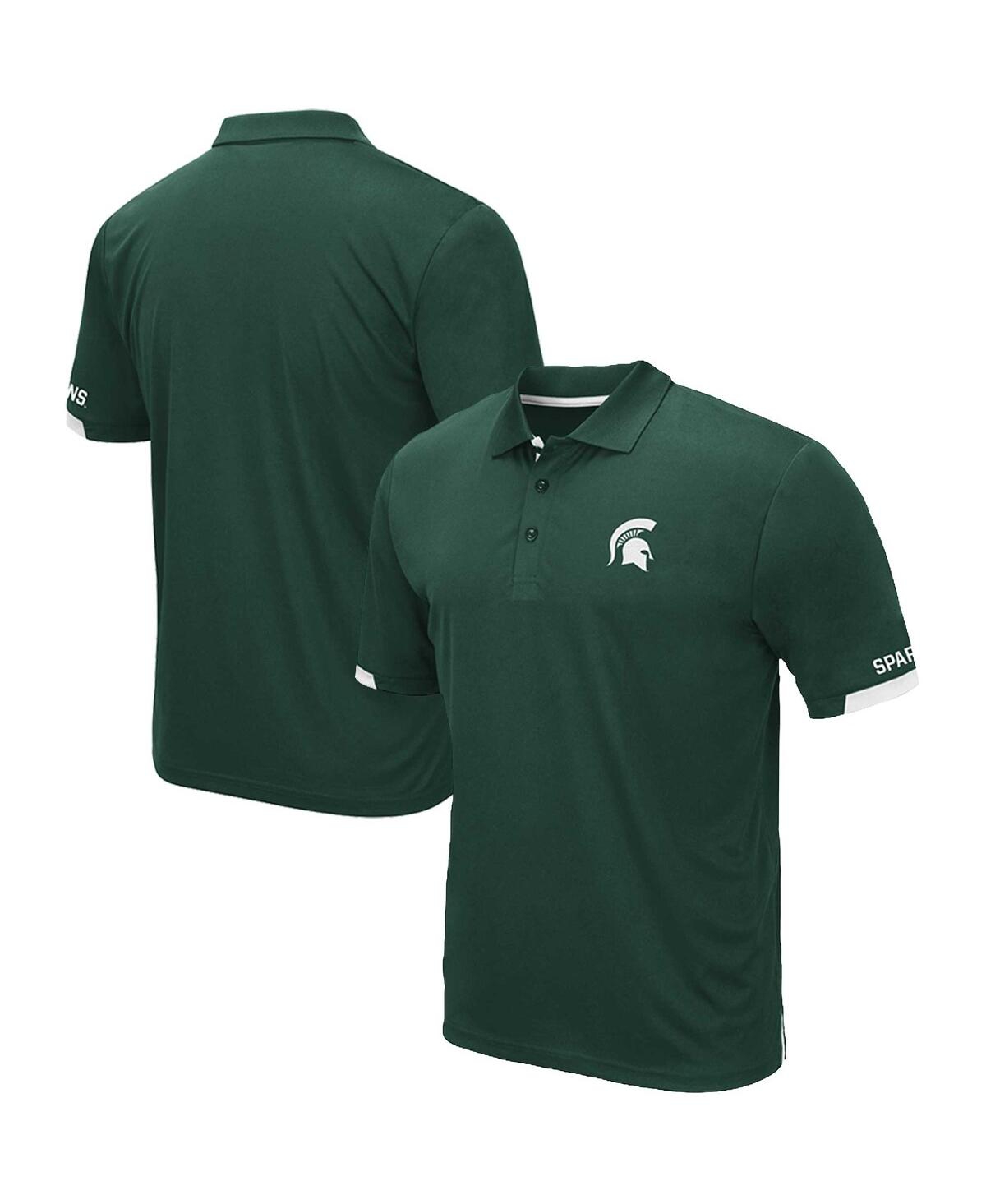 Shop Colosseum Men's  Green Michigan State Spartans Big And Tall Santry Polo Shirt