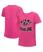 Lids Tampa Bay Rays New Era Girls Youth Jersey Stars V-Neck T-Shirt - Pink