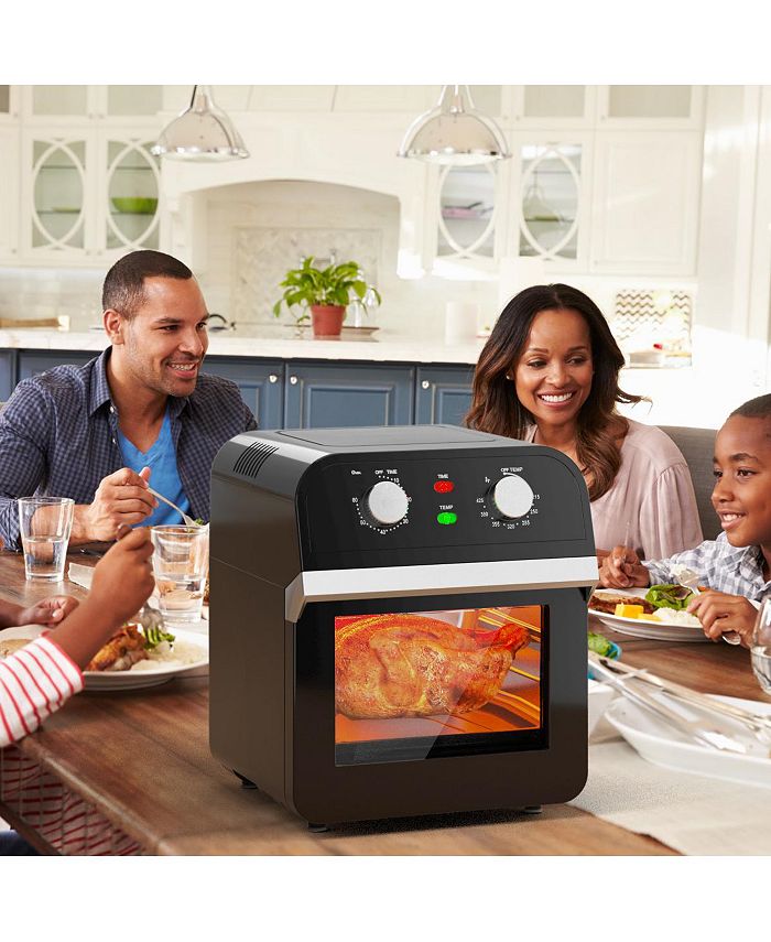 Costway 12.7QT Air Fryer Oven 1600W Rotisserie Dehydrator Convection Oven Macy's