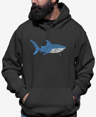 Men's Word Art Daddy Shark Hooded Sweatshirt