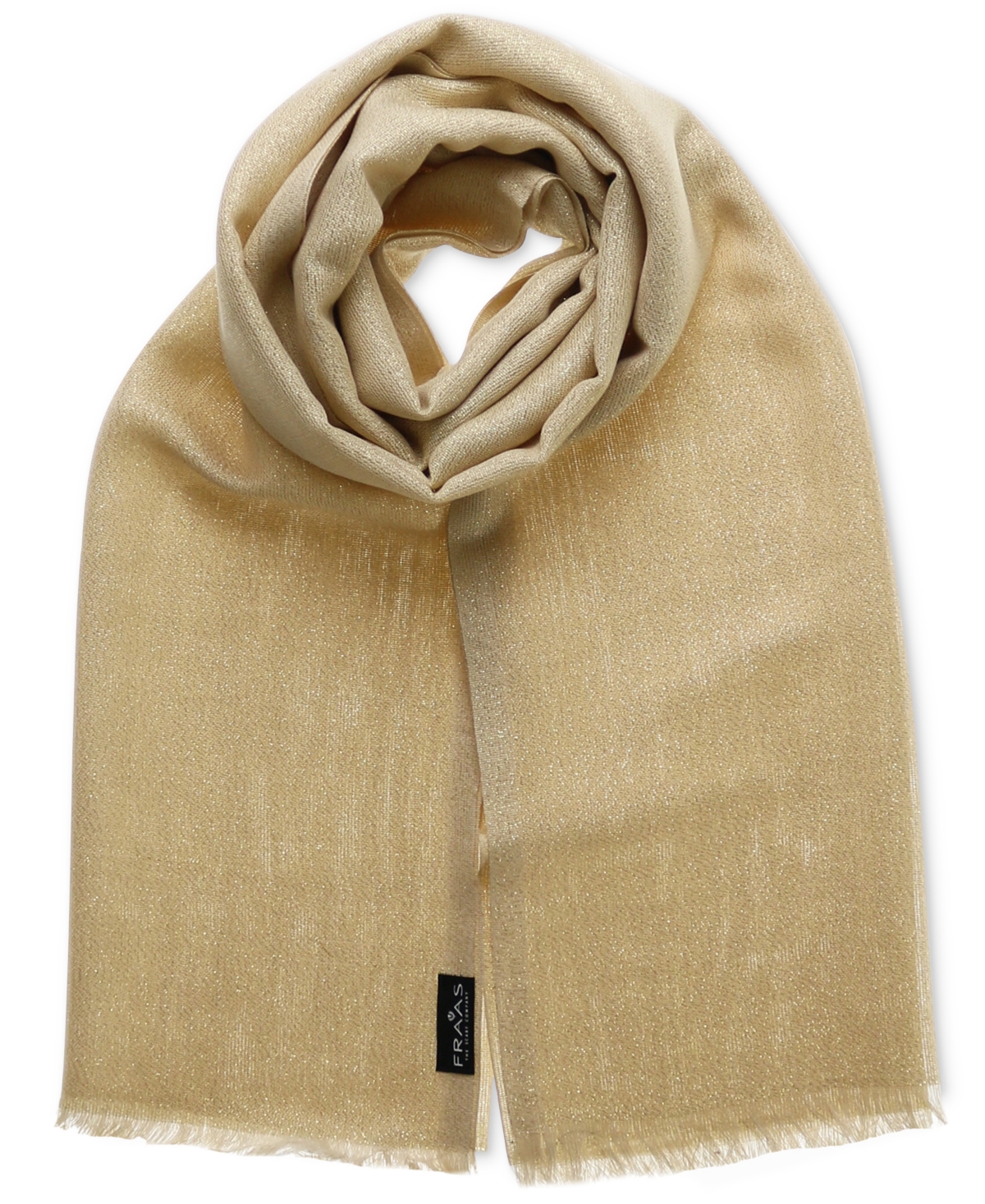 Fraas Metallic Solid Lightweight Wrap In Nude,gold-tone