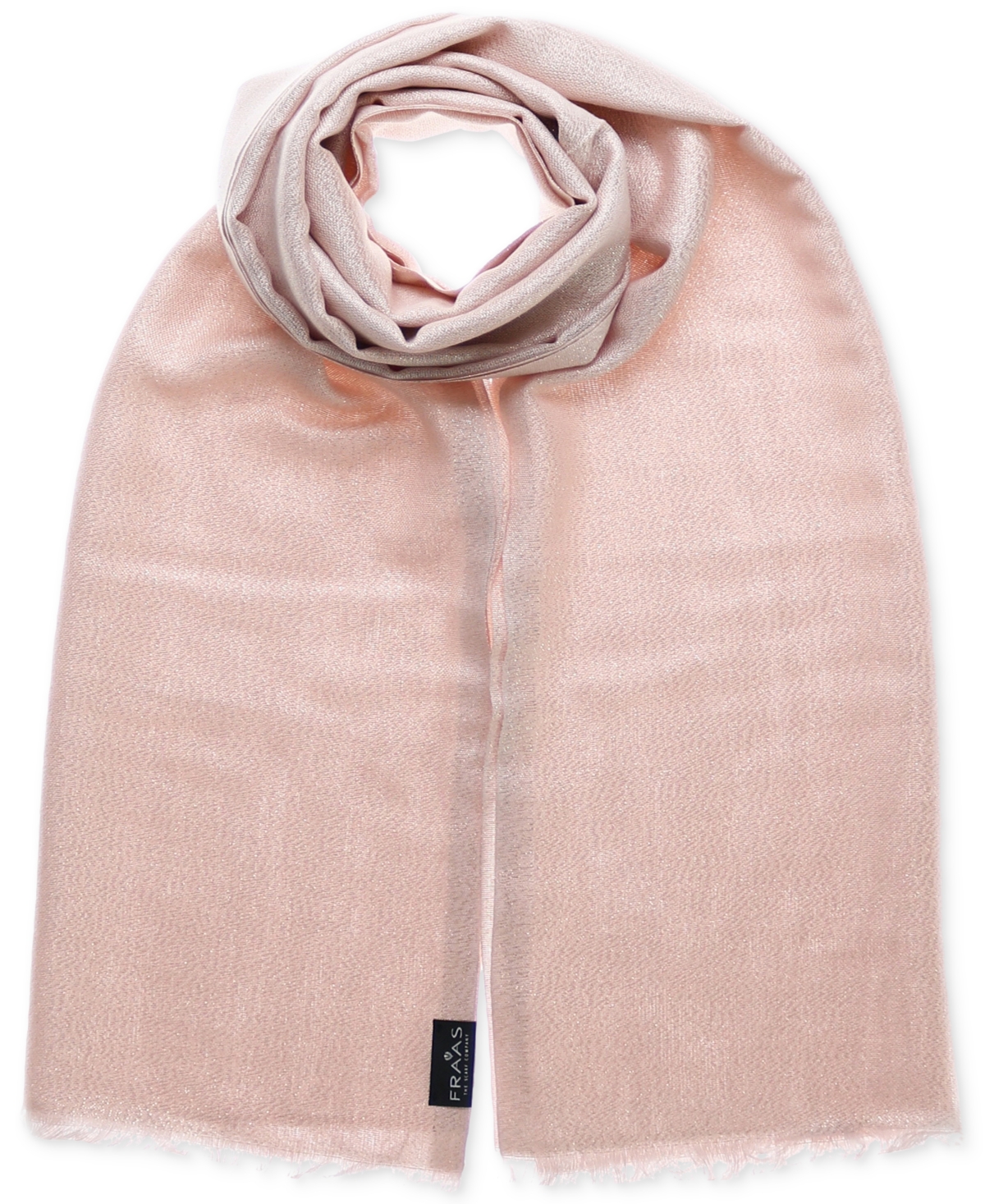 Fraas Metallic Solid Lightweight Wrap In Rose Gold