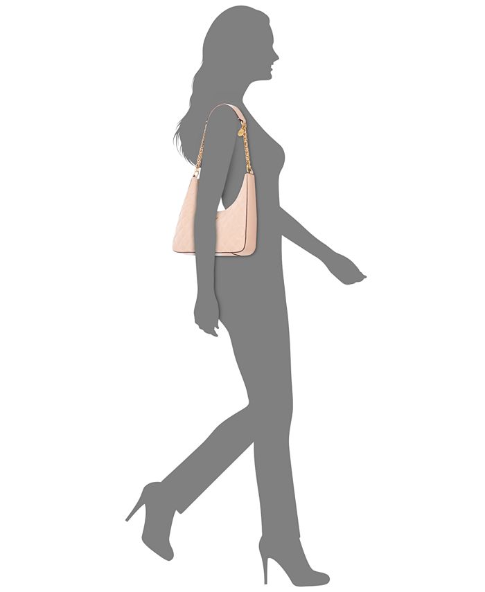GUESS Giully Top Zip Shoulder Bag, Apricot Cream: Handbags