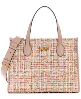 GUESS - Silvana Tweed Double Compartment Medium Tote