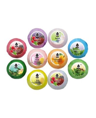 Bath Bombs Gift Set- Handmade, Natural and Organic Ingredients, 10 Count