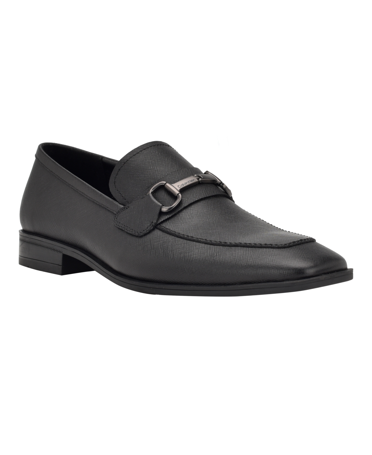 Calvin Klein Men's Malcome Casual Slip-on Loafers In Black Saffiano