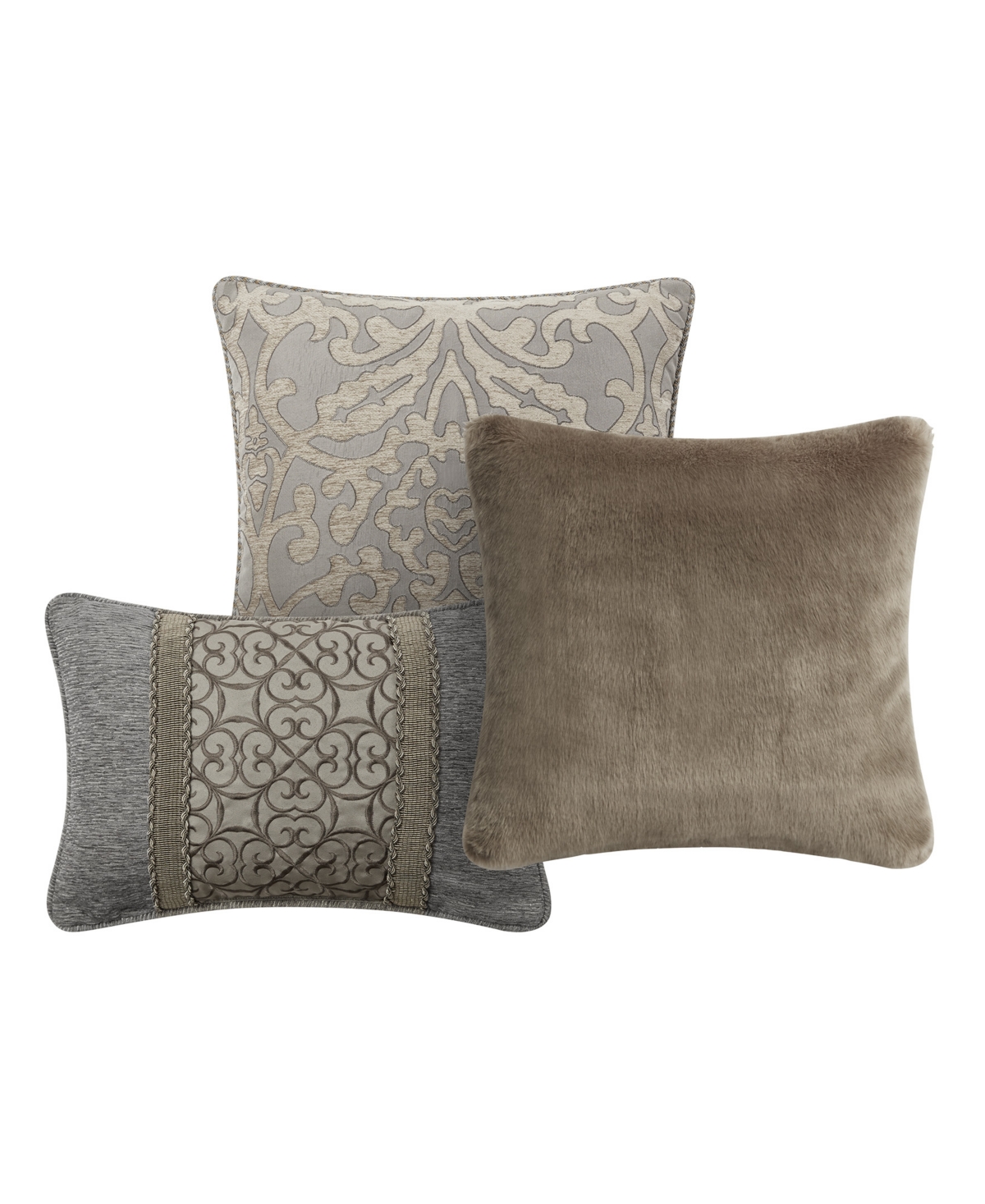 WATERFORD CARRICK DECORATIVE PILLOWS SET OF 3 BEDDING