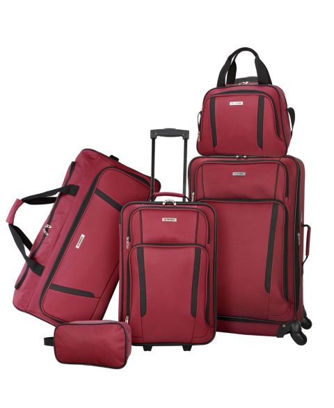 Чемоданы Tag Freehold 5-Piece Softside Spinner Luggage Set, Created for Macy's, цвет: Бордовый