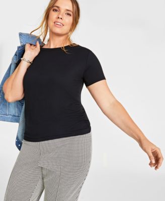 Women’s Ribbed T-Shirt, XXS-4X, Created for Macy’s