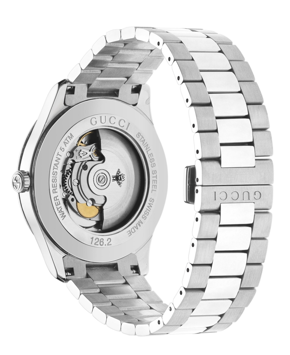 Shop Gucci Men's Swiss G-timeless Multibee Stainless Steel Bracelet Watch 42mm