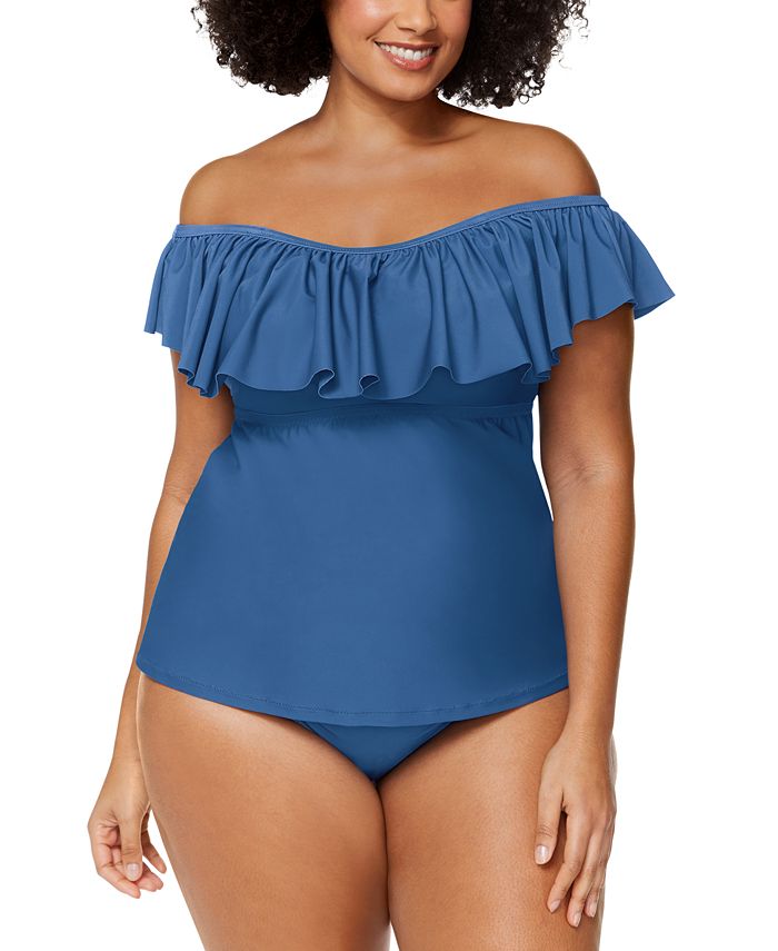 Flounce tankini top discount