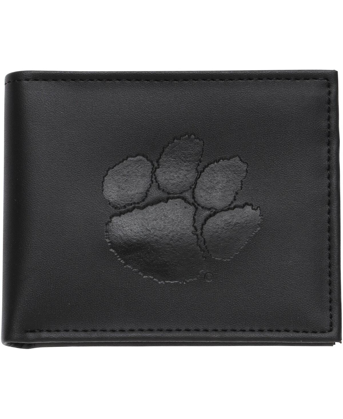 Evergreen Enterprises Men's Black Clemson Tigers Hybrid Bi-fold Wallet