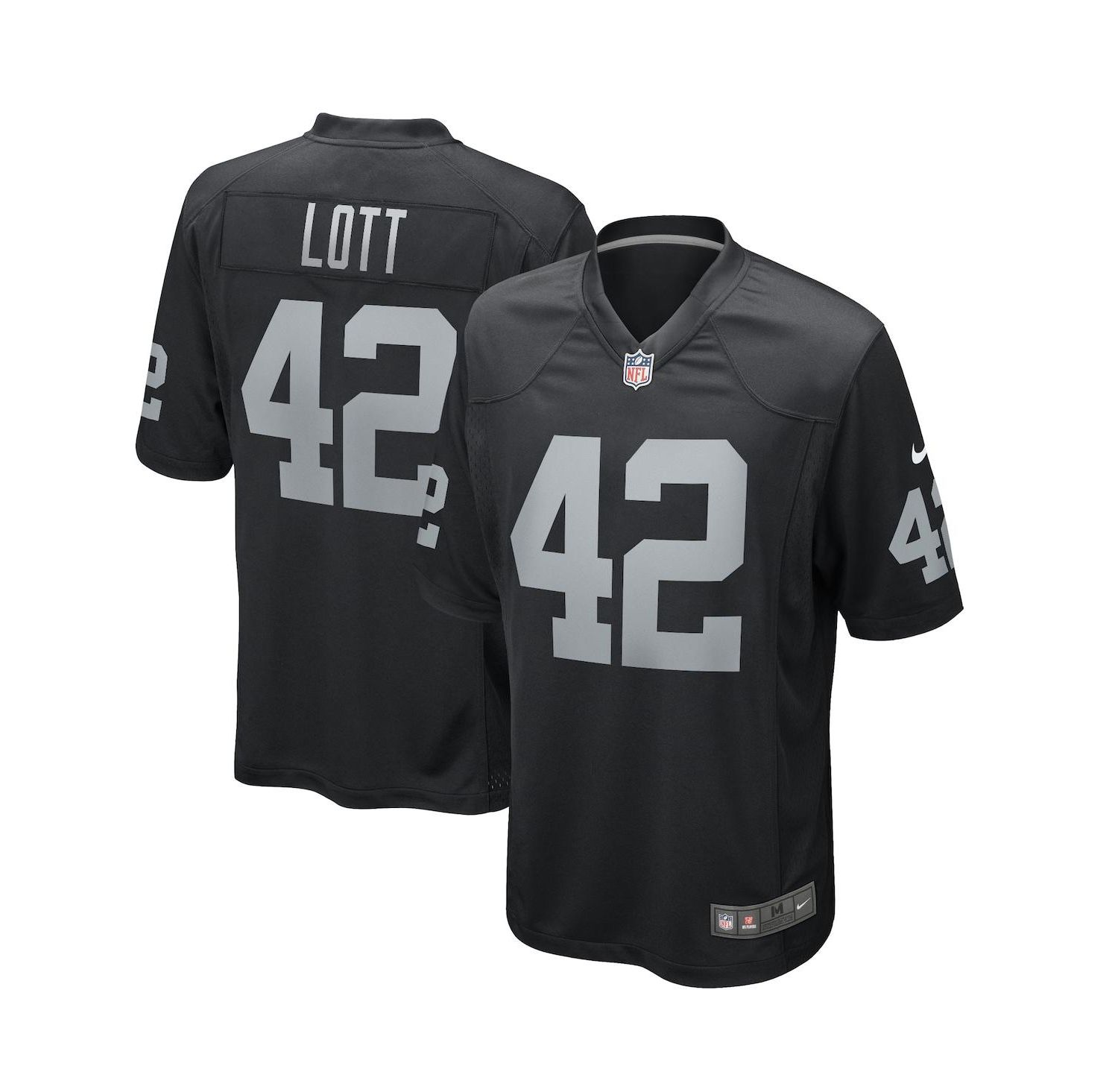 Men's Ronnie Lott Black Las Vegas Raiders Game Retired Player Jersey