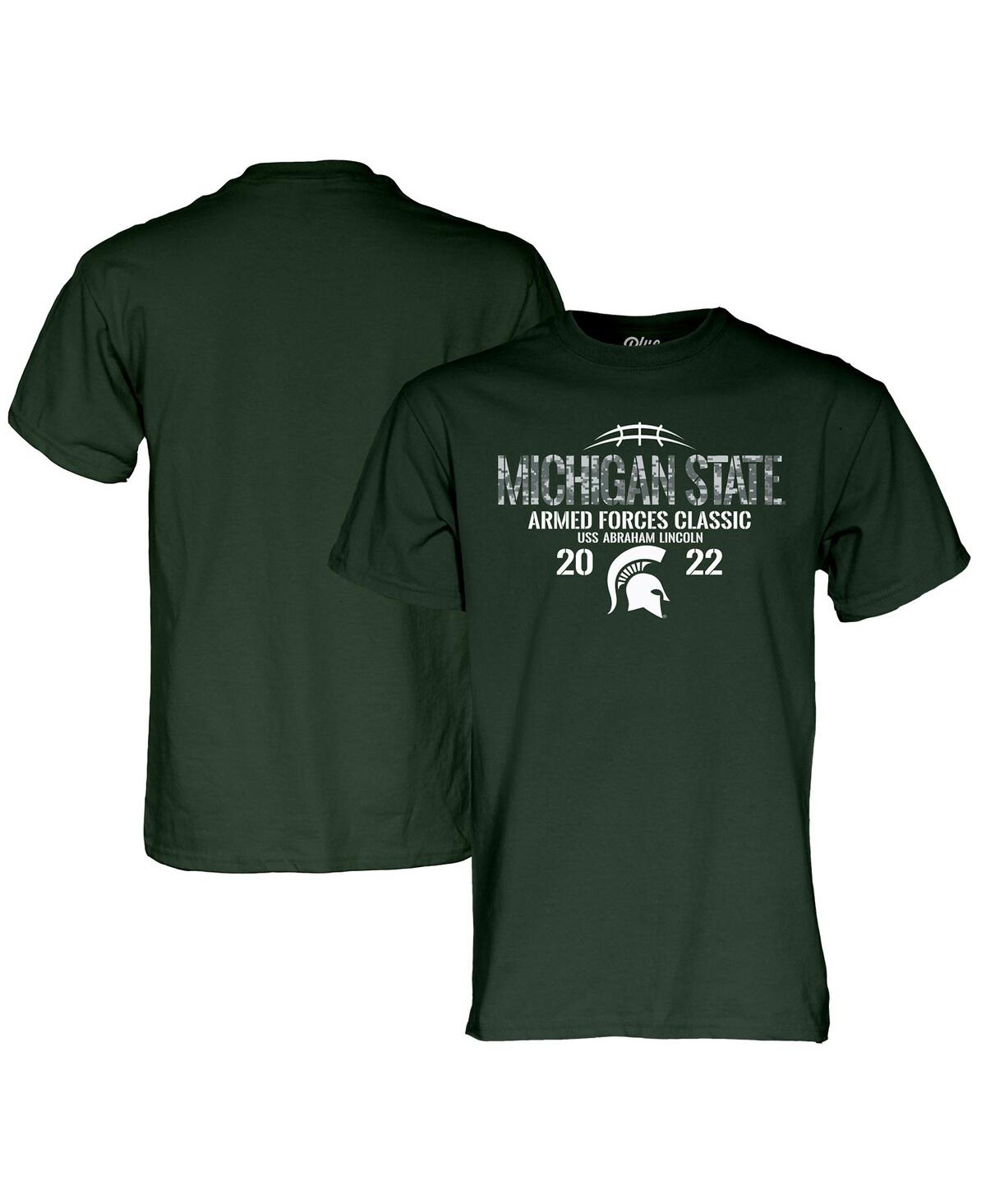Men's Blue 84 Green Michigan State Spartans 2022 Armed Forces Classic T-shirt - Green