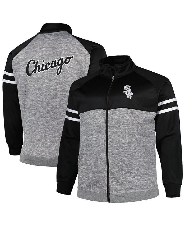 Profile Men's Black, Heather Gray Chicago White Sox Big and Tall
