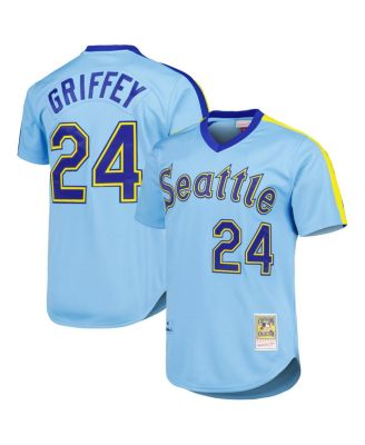RARE Majestic KEN GRIFFEY JR #24 Seattle Mariners Dark Blue