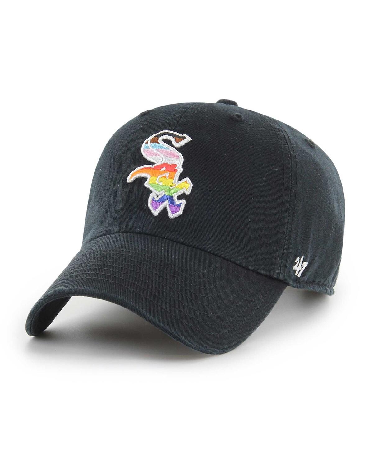 47 Brand Men's ' Black Chicago White Sox Team Pride Clean Up Adjustable Hat In Black