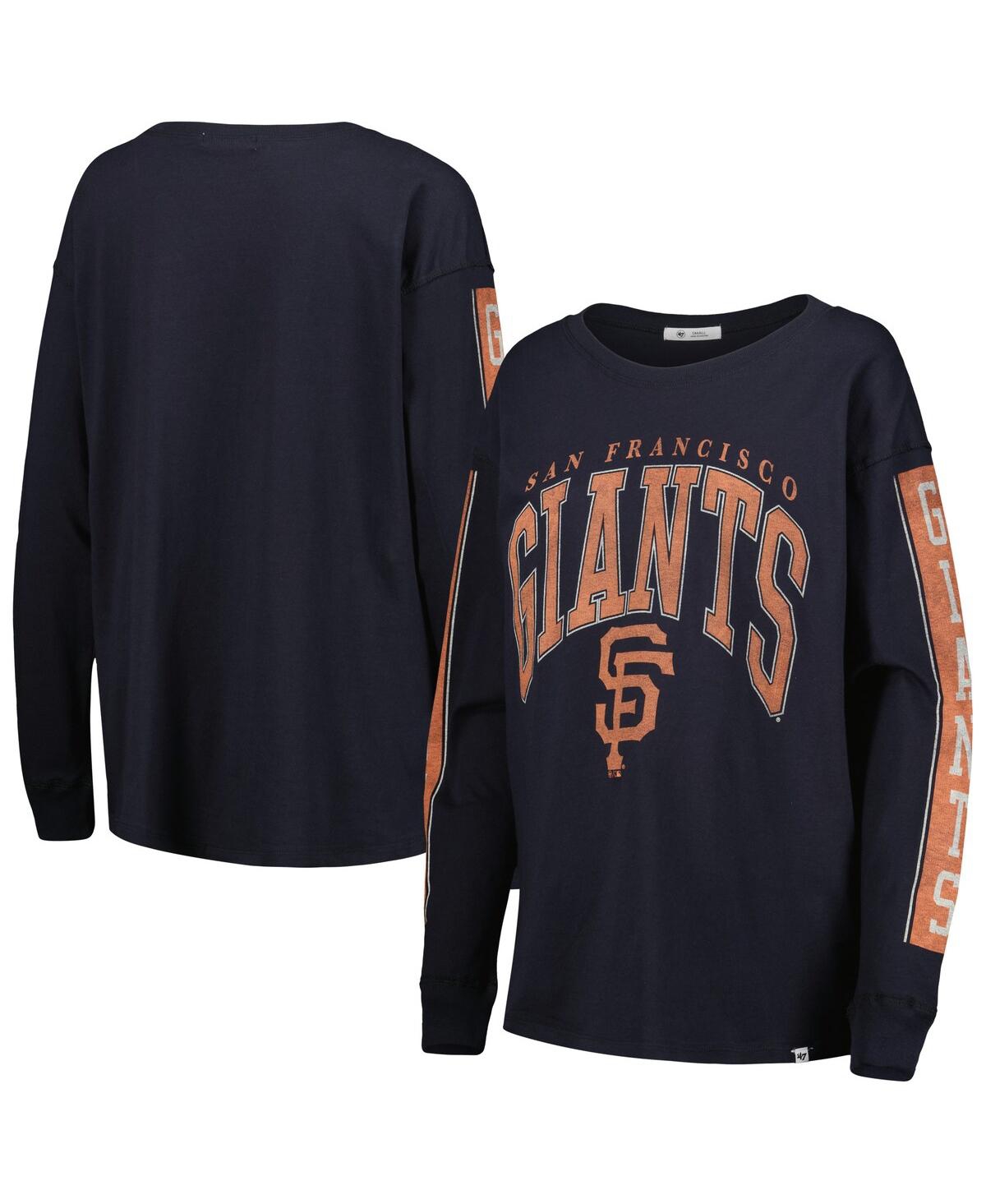 Shop 47 Brand Women's ' Black San Francisco Giants Statement Long Sleeve T-shirt