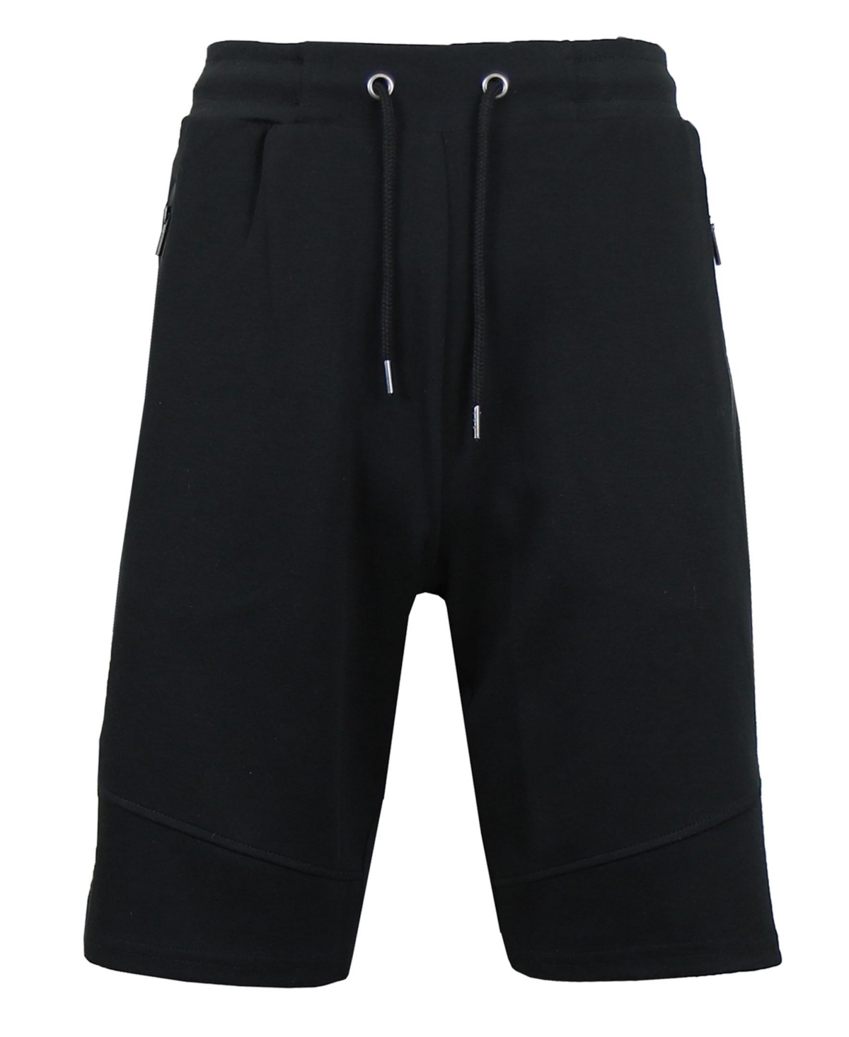 Shop Wicked Stitch Men's Slim Fit Tech Fleece Performance Active Jogger Shorts In Black