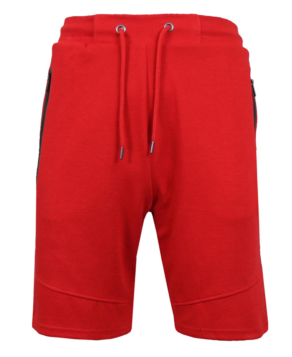 Shop Wicked Stitch Men's Slim Fit Tech Fleece Performance Active Jogger Shorts In Red