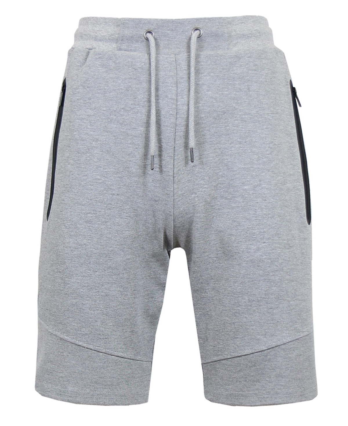 Wicked Stitch Men's Slim Fit Tech Fleece Performance Active Jogger Shorts In Heather Gray