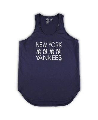 Women's Navy, Heather Gray New York Yankees Plus Size Meter Tank Top and Pants Sleep Set
