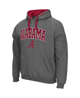 Men's Charcoal Alabama Crimson Tide Big and Tall Arch and Logo 2.0 Pullover Hoodie