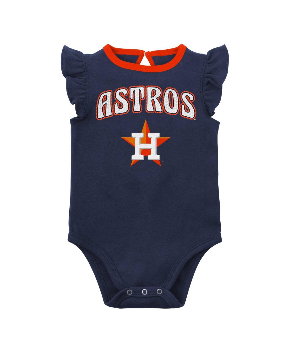 Infant Boys and Girls Heather Gray Houston Astros Little Fan Two-Pack Bodysuit Set - Heather Gray