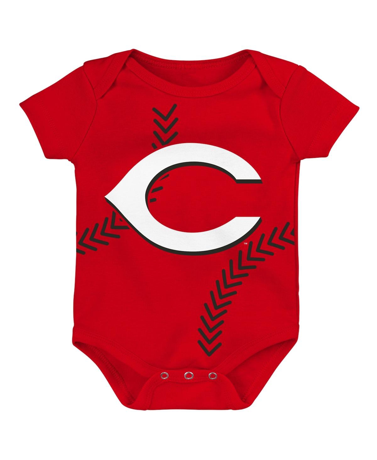 Outerstuff Babies' Newborn And Infant Boys And Girls Red Cincinnati Reds Running Home Bodysuit
