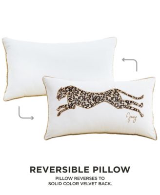 Velvet Cheetah Decorative Pillow, 14" x 24