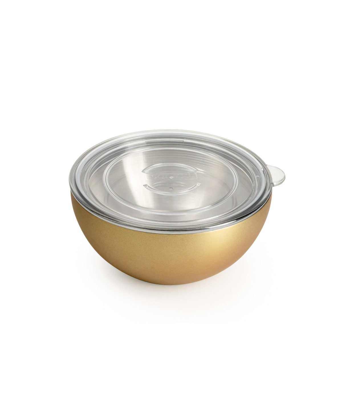 Served Vacuum-insulated Double-walled Copper-lined Stainless Steel Small Serving Bowl, 0.62 Quarts In Golden