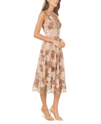 Dress The Population Women's Sophie Sleeveless Sequin Fit & Flare Party Dress - Short, Sparkly & Lined - View #9