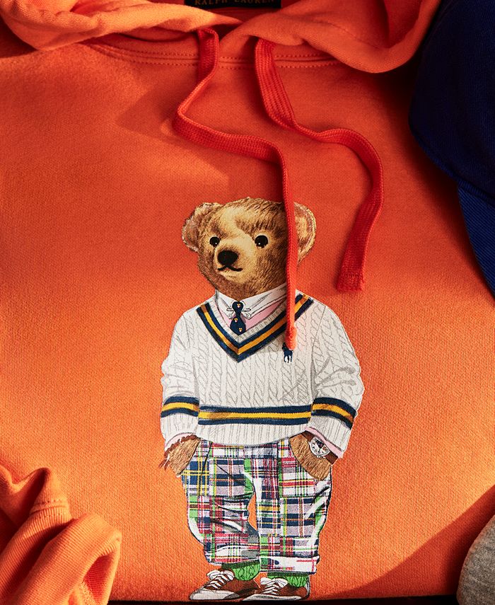 Polo Ralph Lauren Men's Polo Bear Fleece Hoodie - Macy's