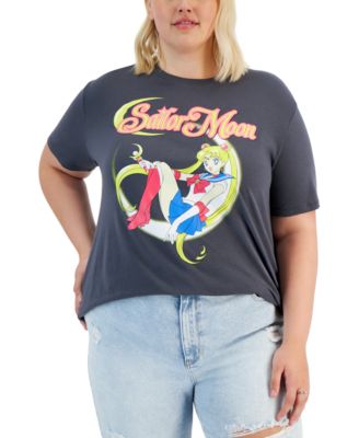Love Tribe - Trendy Plus Size Sailor Moon Graphic T-Shirt