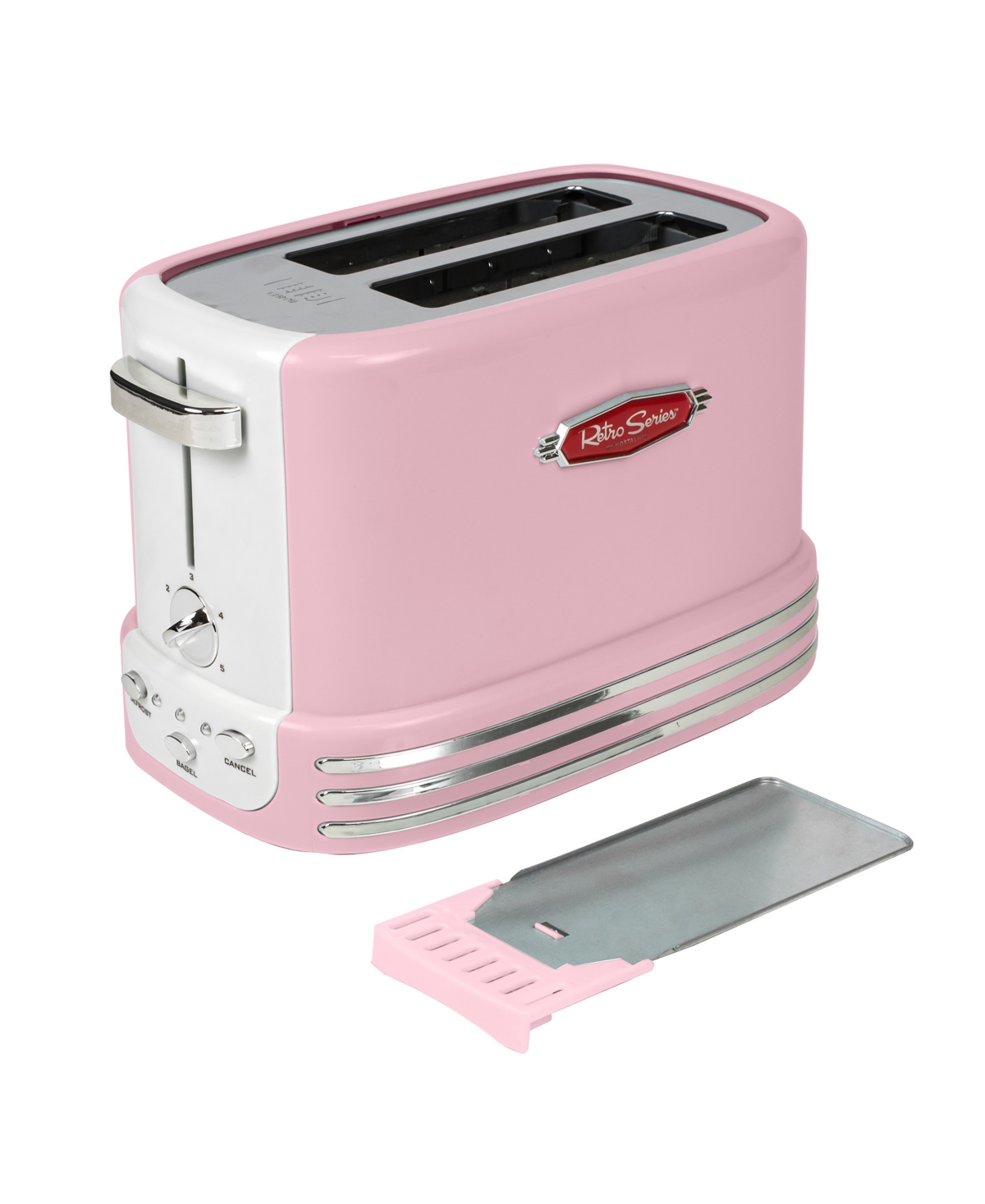 Nostalgia Retro 19.75" 2 Slice Bagel Toaster